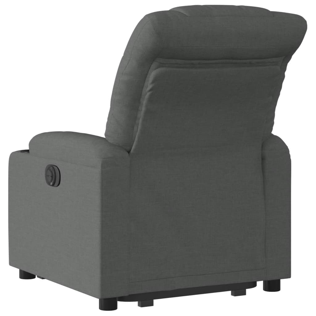 Fauteuil inclinable Gris foncé Tissu Fauteuils vidaXL   