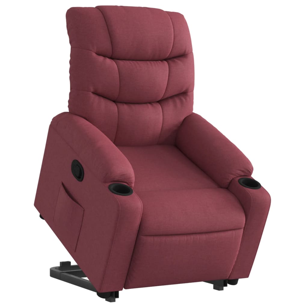 Fauteuil inclinable rouge bordeaux tissu Fauteuils vidaXL   