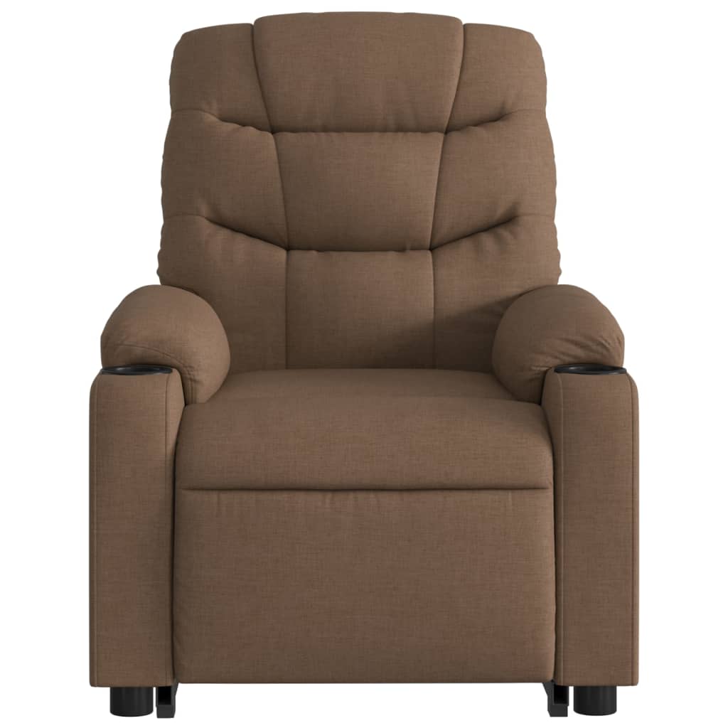 Fauteuil inclinable Marron Tissu Fauteuils vidaXL   