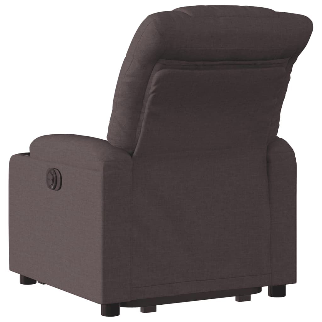 Fauteuil inclinable marron foncé tissu Fauteuils vidaXL   