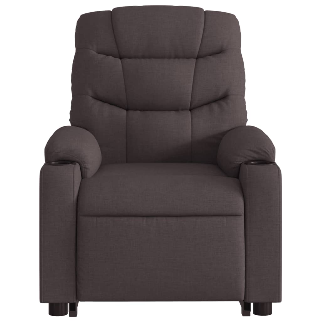 Fauteuil inclinable marron foncé tissu Fauteuils vidaXL   