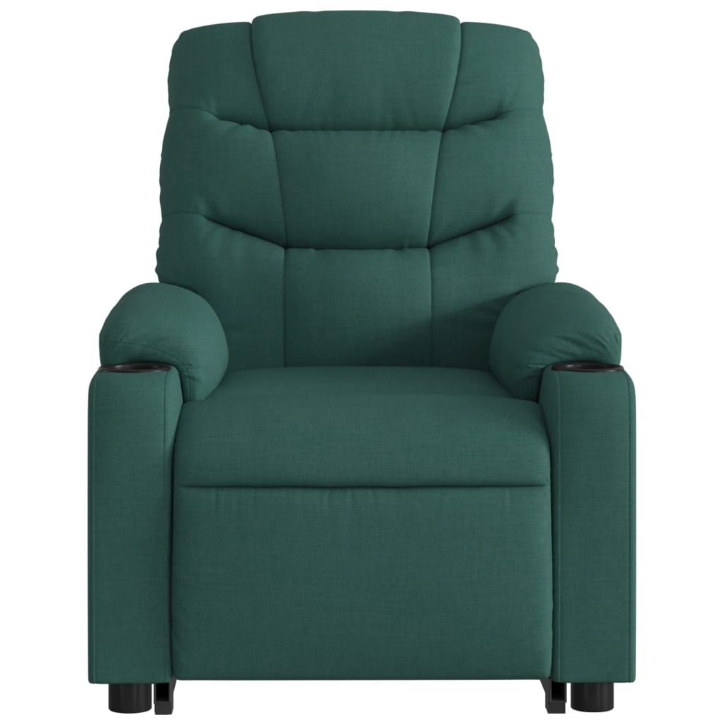 Fauteuil inclinable vert foncé tissu Fauteuils vidaXL   