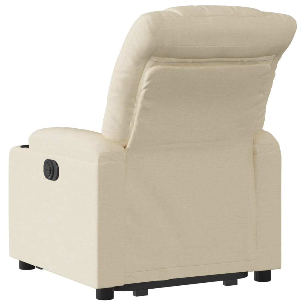 Fauteuil inclinable Crème Tissu Fauteuils vidaXL   