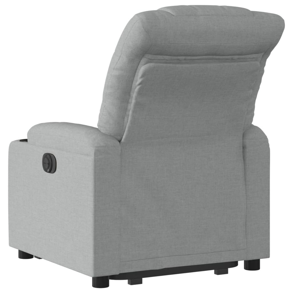 Fauteuil inclinable électrique gris clair tissu Fauteuils vidaXL   