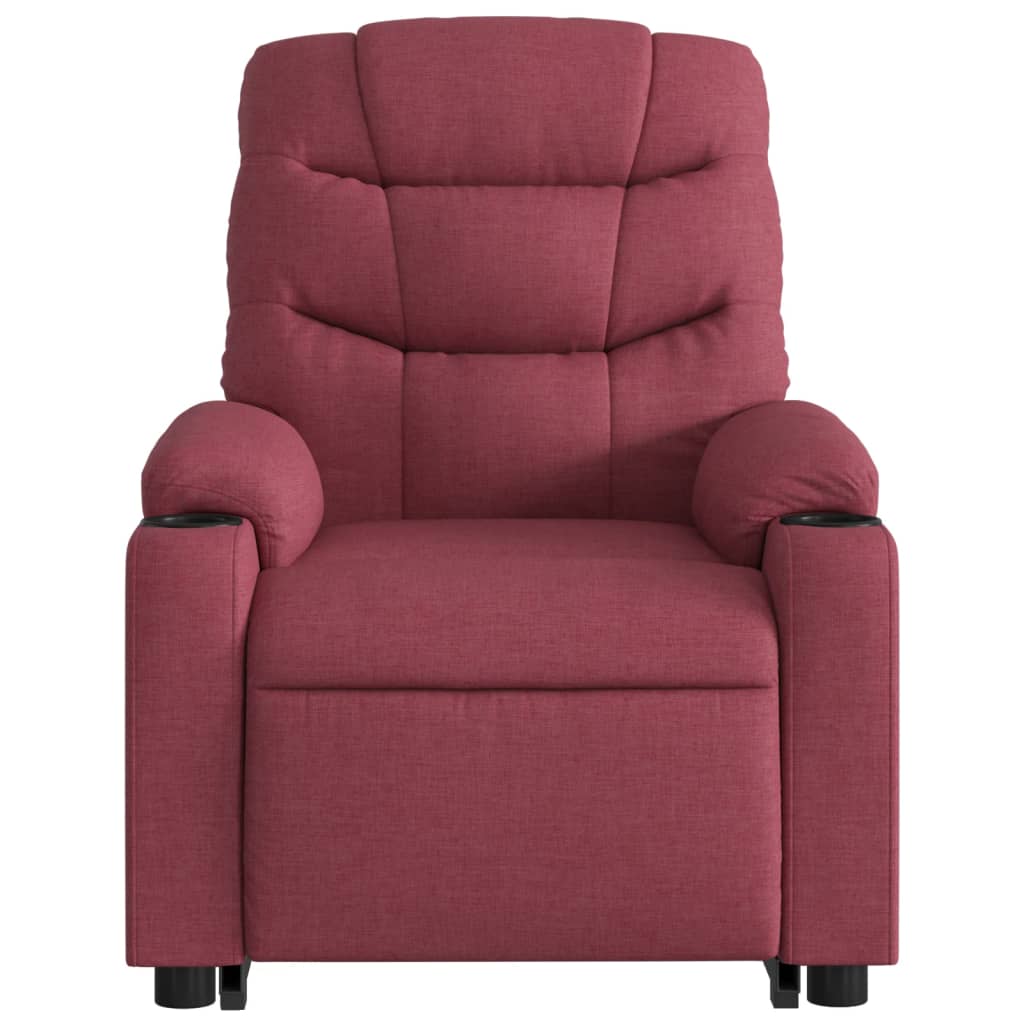 Fauteuil inclinable électrique rouge bordeaux tissu Fauteuils vidaXL   