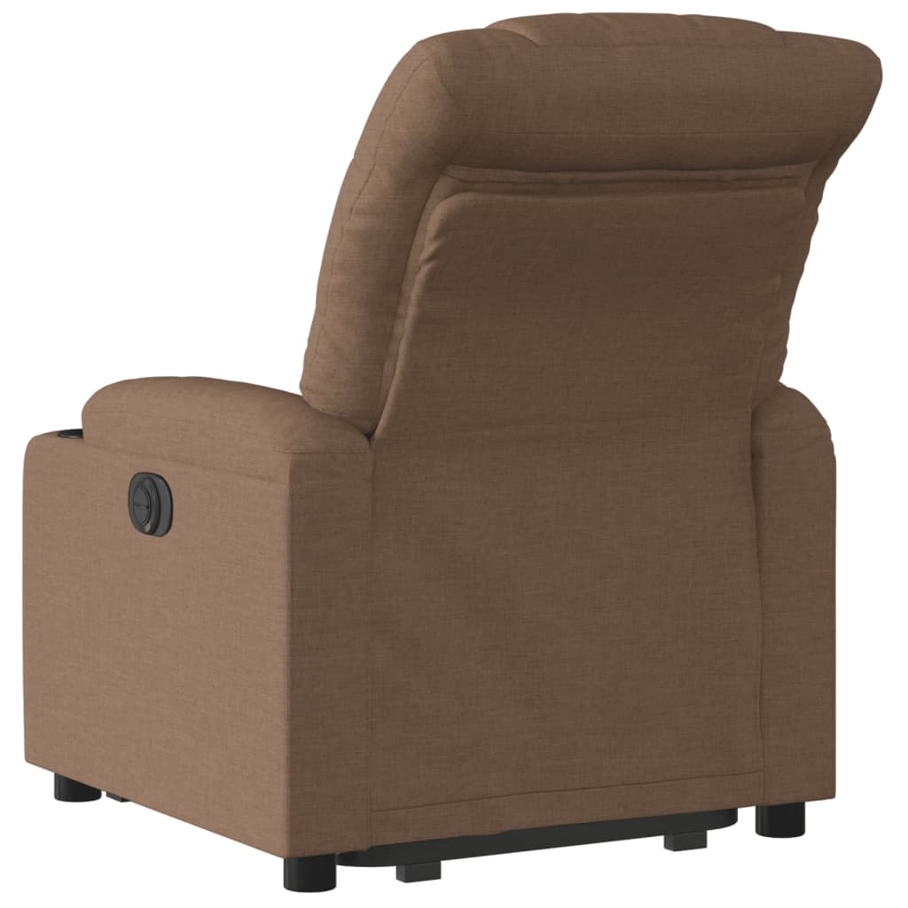 Fauteuil inclinable électrique marron tissu Fauteuils vidaXL   