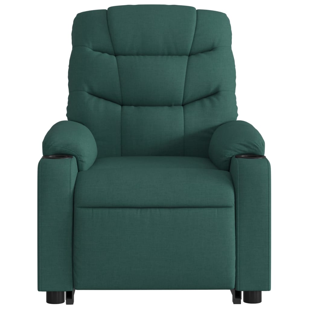 Fauteuil inclinable électrique vert foncé tissu Fauteuils vidaXL   