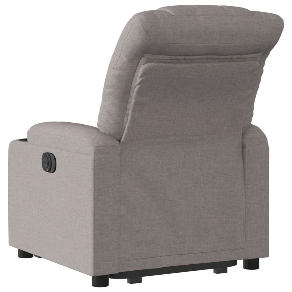 Fauteuil inclinable électrique taupe tissu Fauteuils vidaXL   