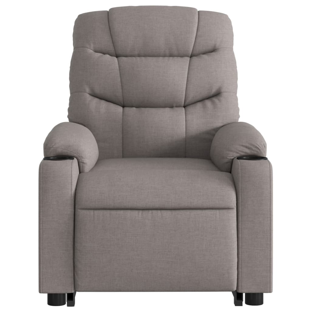 Fauteuil inclinable électrique taupe tissu Fauteuils vidaXL   