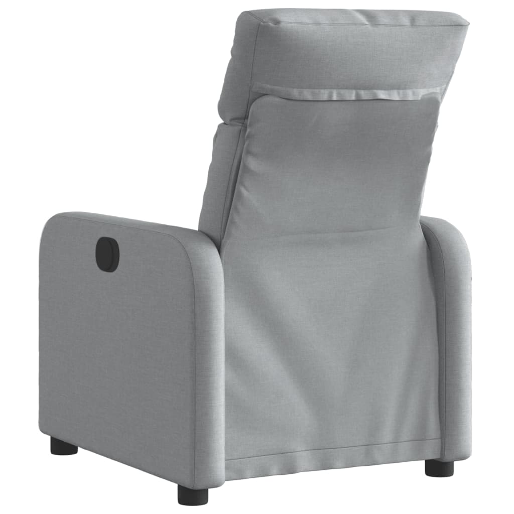 Fauteuil inclinable électrique Gris clair Tissu Fauteuils vidaXL   