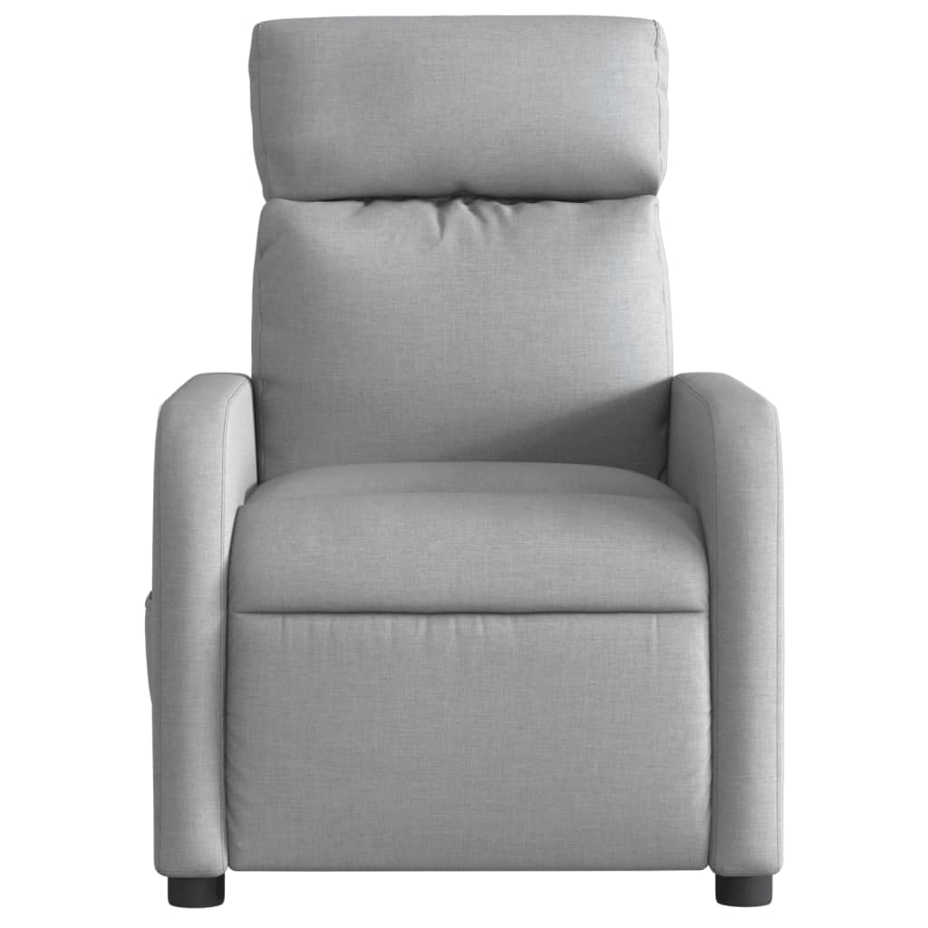 Fauteuil inclinable électrique Gris clair Tissu Fauteuils vidaXL   