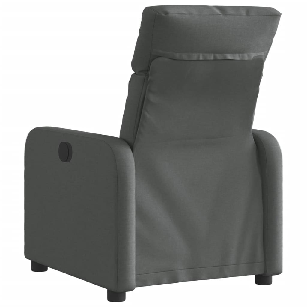 Fauteuil inclinable électrique Gris foncé Tissu Fauteuils vidaXL   