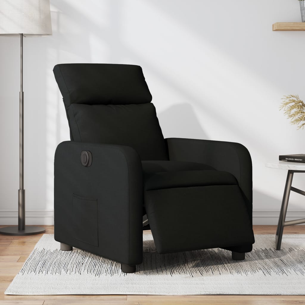 Fauteuil inclinable électrique Noir Tissu Fauteuils vidaXL   