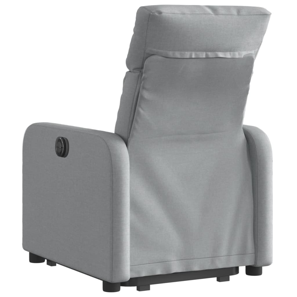 Fauteuil inclinable Gris clair Tissu Fauteuils vidaXL   