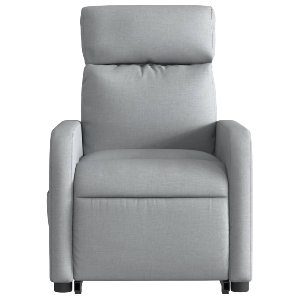 Fauteuil inclinable Gris clair Tissu Fauteuils vidaXL   