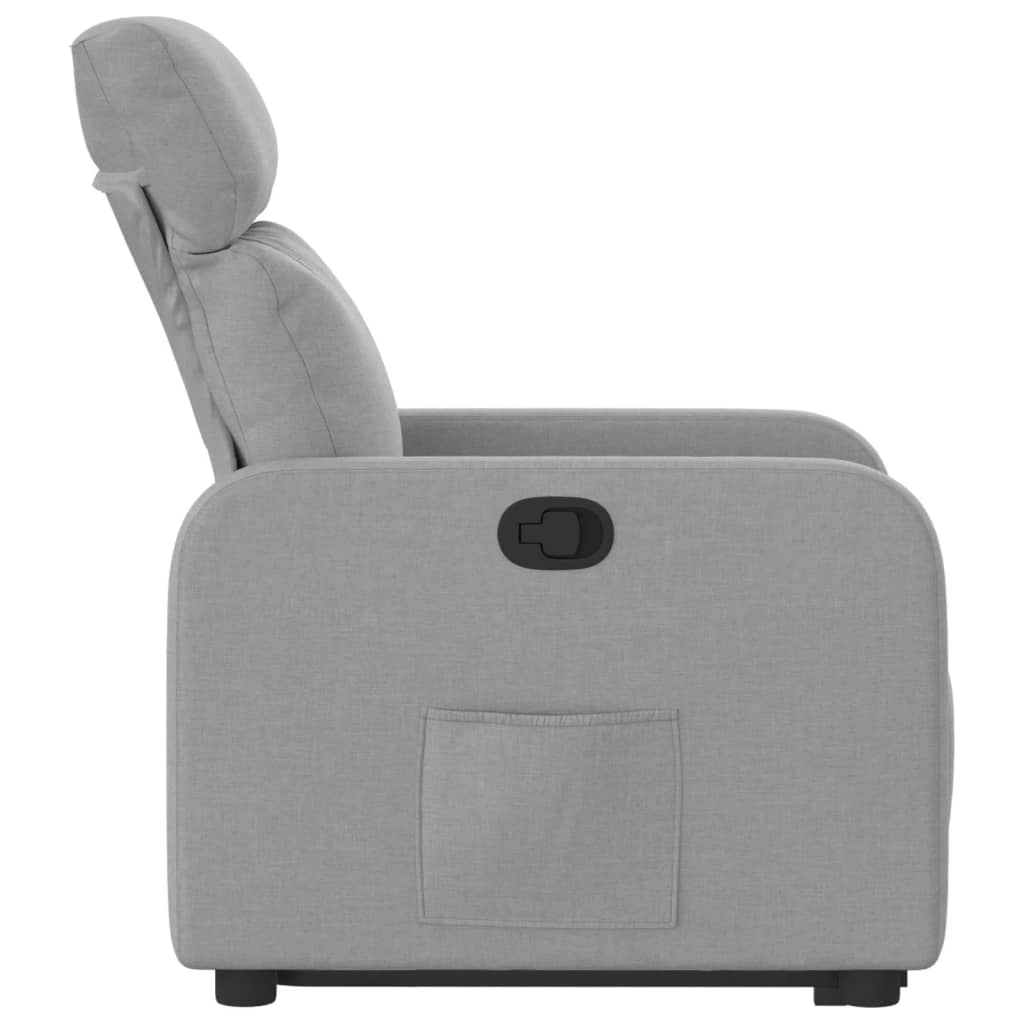 Fauteuil inclinable Gris clair Tissu Fauteuils vidaXL   