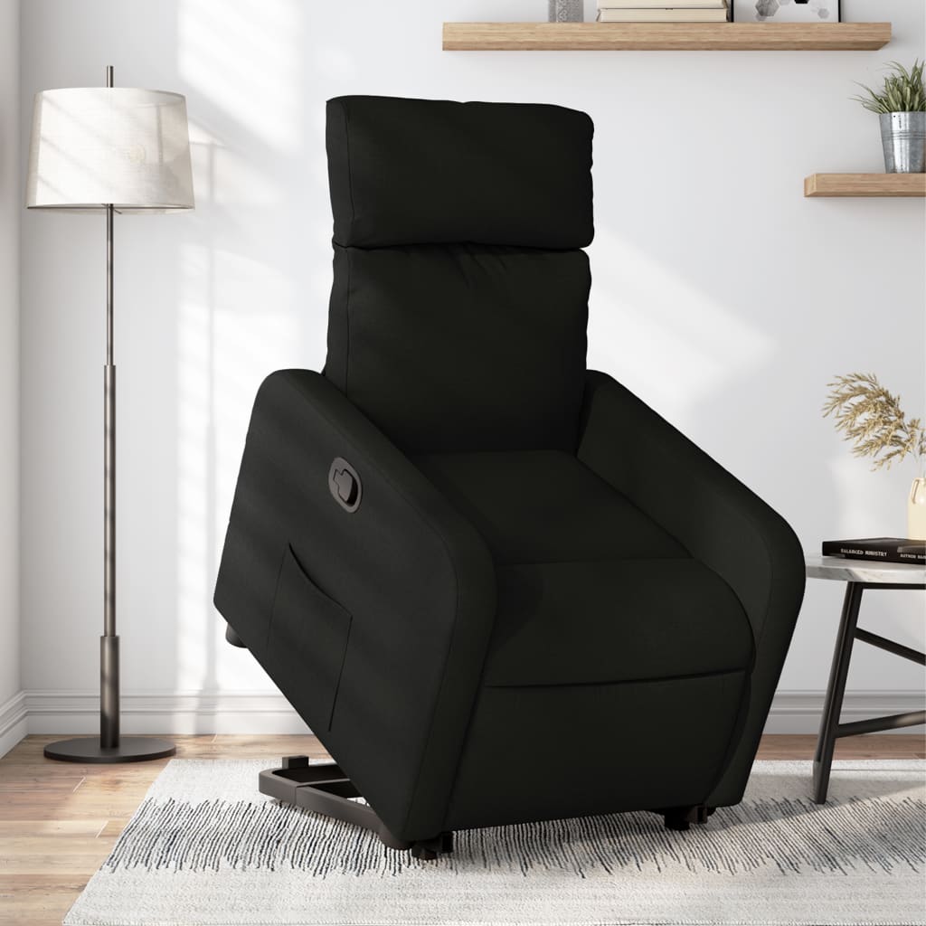 Fauteuil inclinable noir tissu Fauteuils vidaXL   