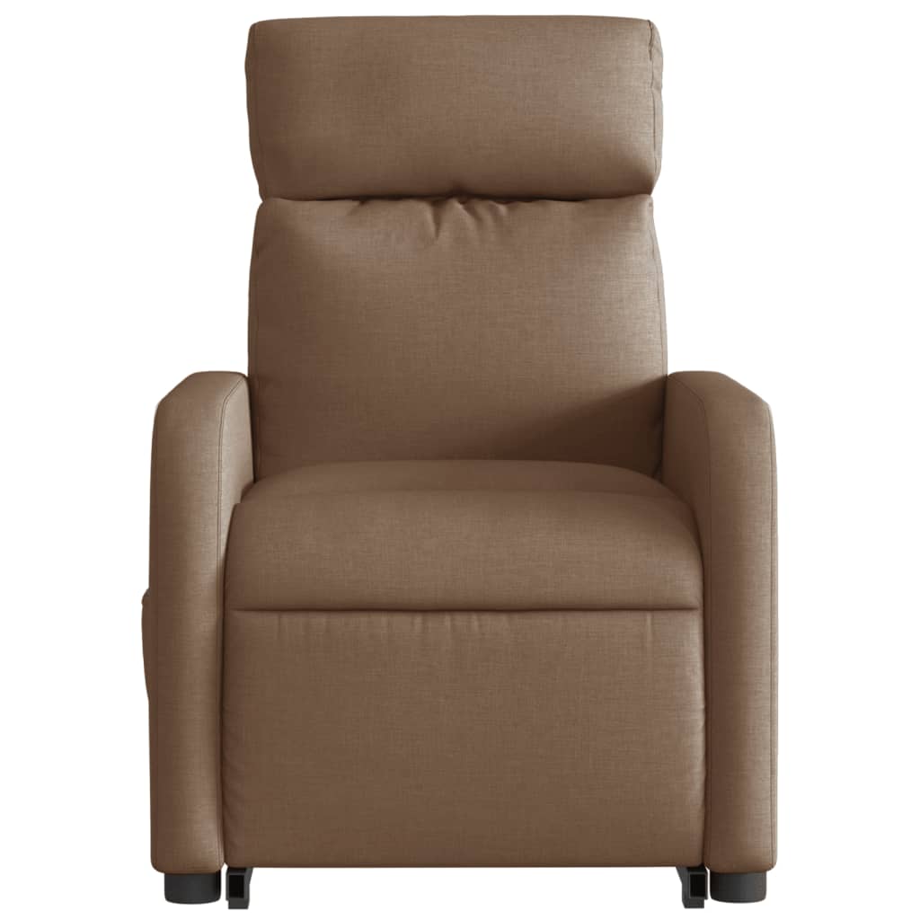 Fauteuil inclinable Marron Tissu Fauteuils vidaXL   