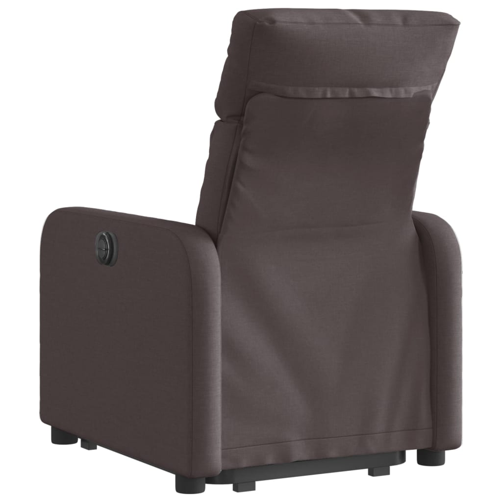 Fauteuil inclinable marron foncé tissu Fauteuils vidaXL   