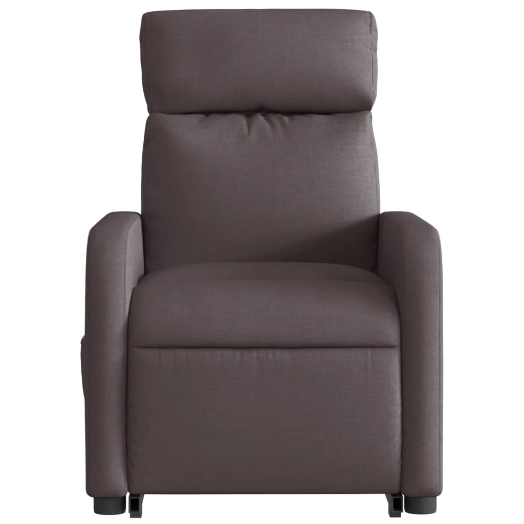 Fauteuil inclinable marron foncé tissu Fauteuils vidaXL   