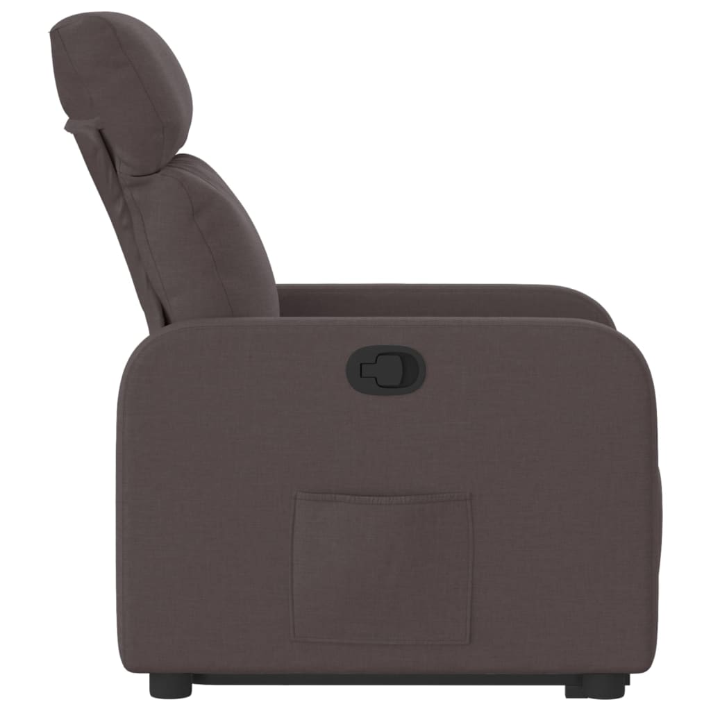 Fauteuil inclinable marron foncé tissu Fauteuils vidaXL   