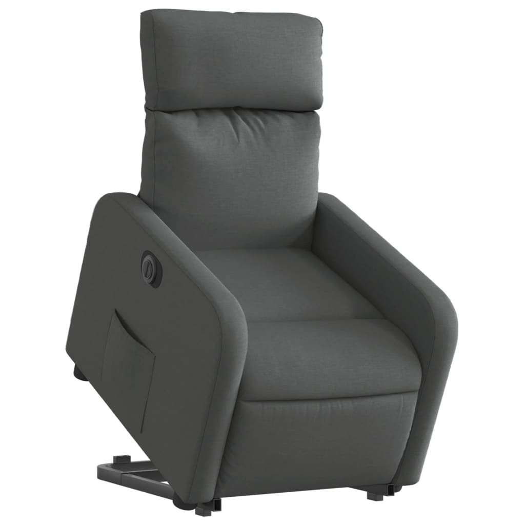 Fauteuil inclinable électrique gris foncé tissu Fauteuils vidaXL   