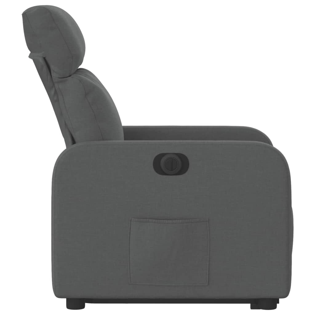 Fauteuil inclinable électrique gris foncé tissu Fauteuils vidaXL   