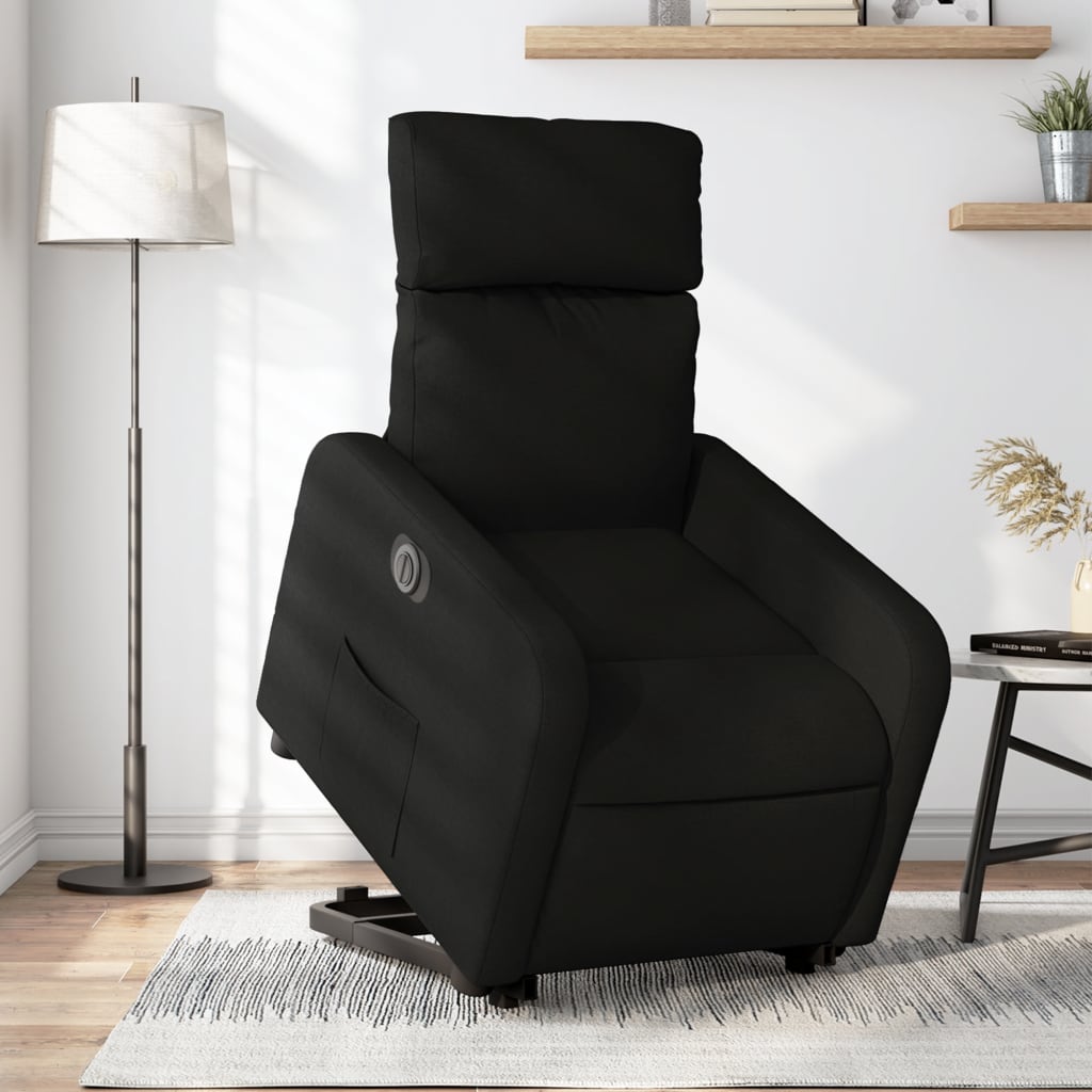 Fauteuil inclinable électrique noir tissu Fauteuils vidaXL   