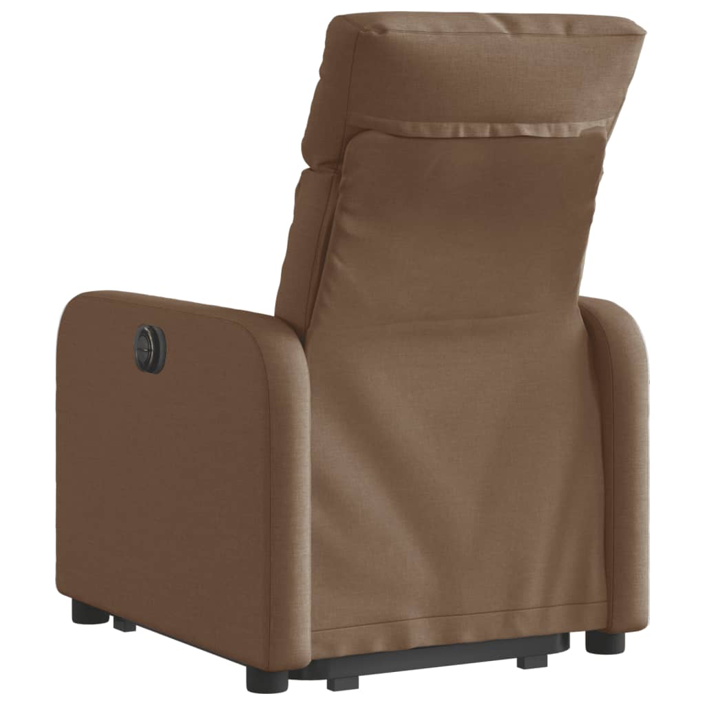 Fauteuil inclinable électrique marron tissu Fauteuils vidaXL   