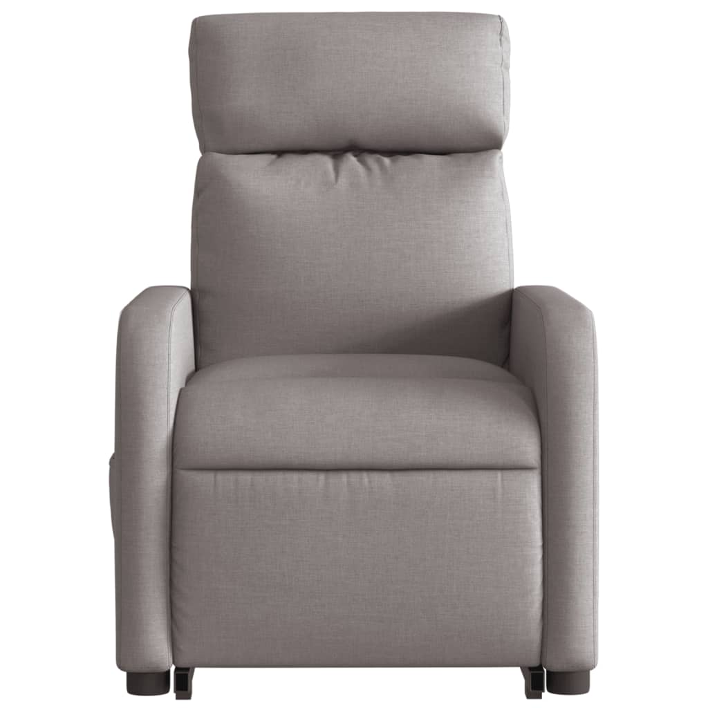 Fauteuil inclinable de massage électrique Taupe Tissu Fauteuils vidaXL   