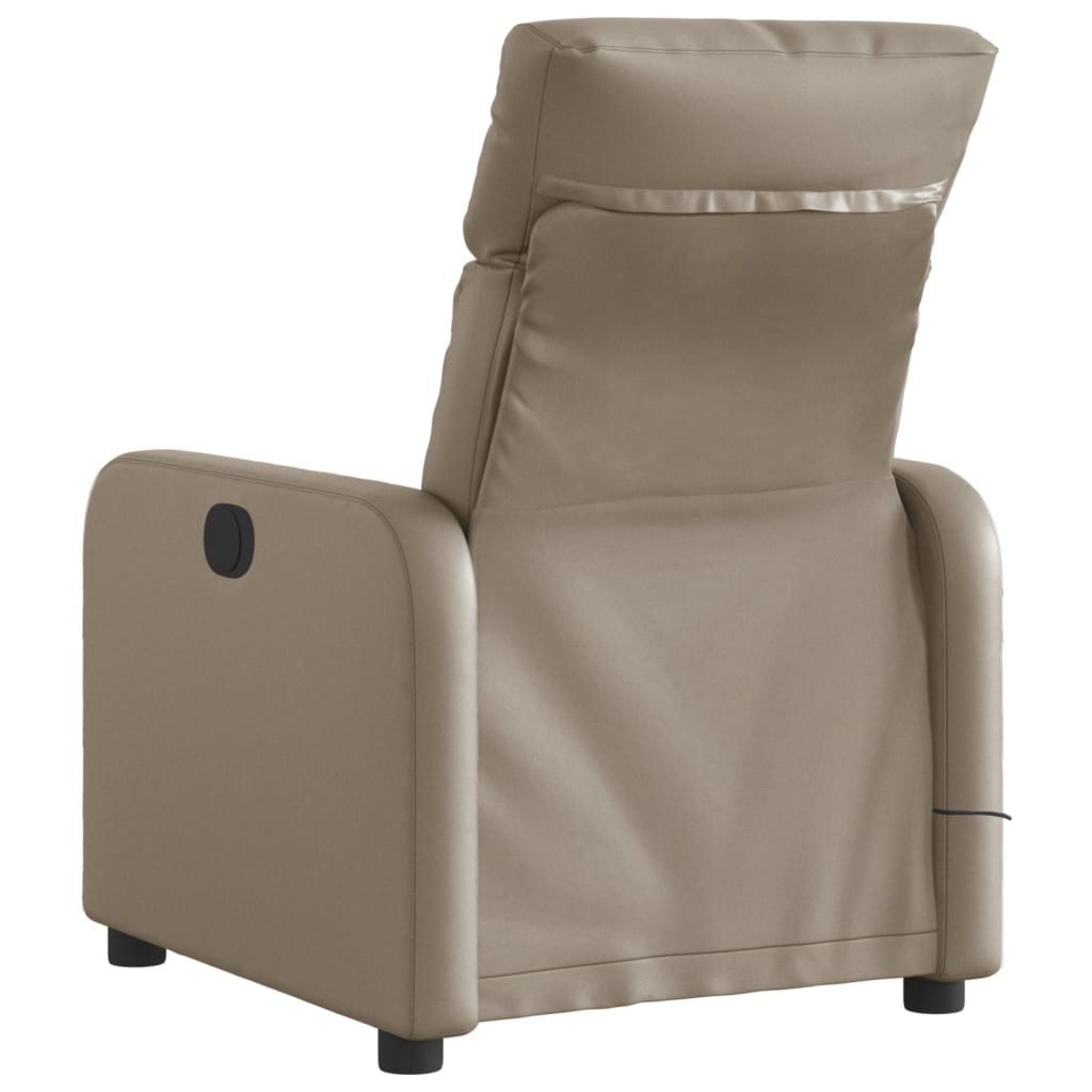 Fauteuil de massage inclinable électrique cappuccino similicuir Fauteuils vidaXL   