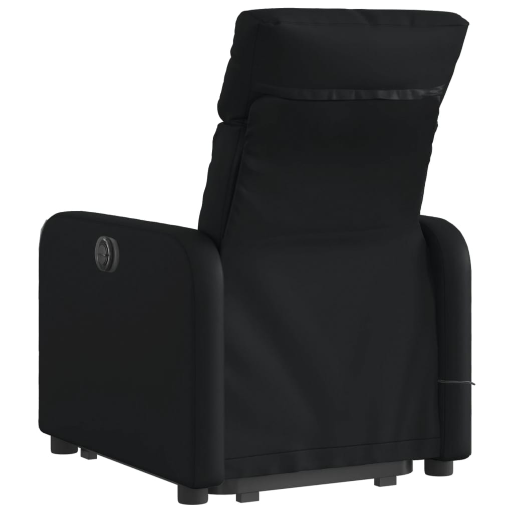 Fauteuil inclinable de massage Noir Similicuir Fauteuils vidaXL   