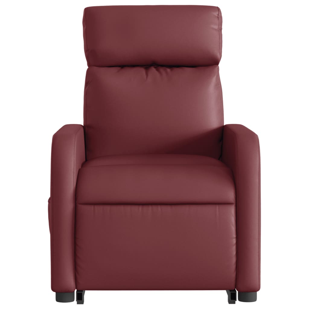 Fauteuil inclinable de massage Rouge bordeaux Similicuir Fauteuils vidaXL   