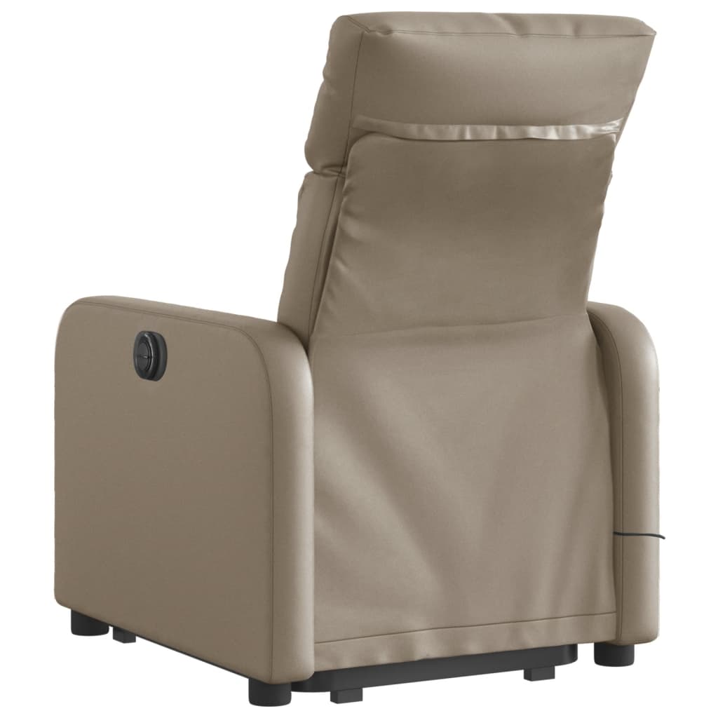 Fauteuil inclinable de massage Cappuccino Similicuir Fauteuils vidaXL   