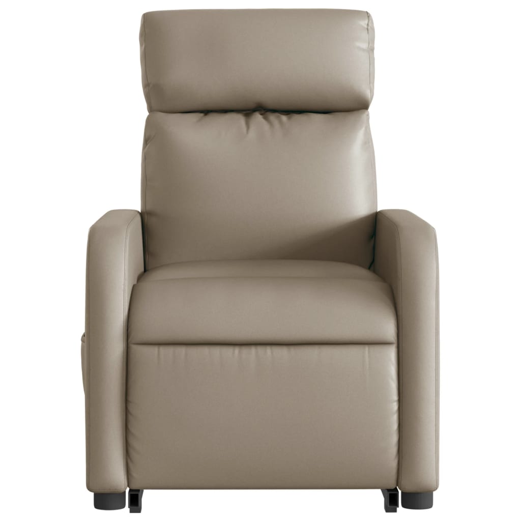 Fauteuil inclinable de massage Cappuccino Similicuir Fauteuils vidaXL   