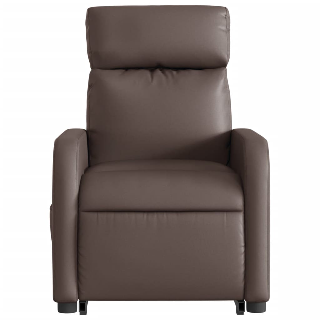 Fauteuil inclinable électrique marron similicuir Fauteuils vidaXL   