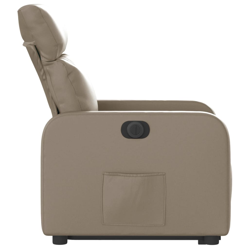 Fauteuil inclinable électrique cappuccino similicuir Fauteuils vidaXL   