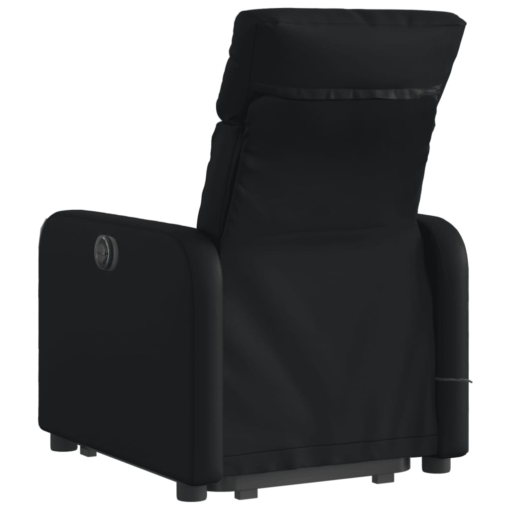 Fauteuil inclinable de massage électrique noir similicuir Fauteuils vidaXL   