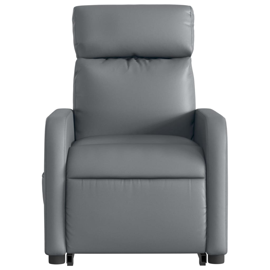 Fauteuil inclinable de massage électrique gris similicuir Fauteuils vidaXL   