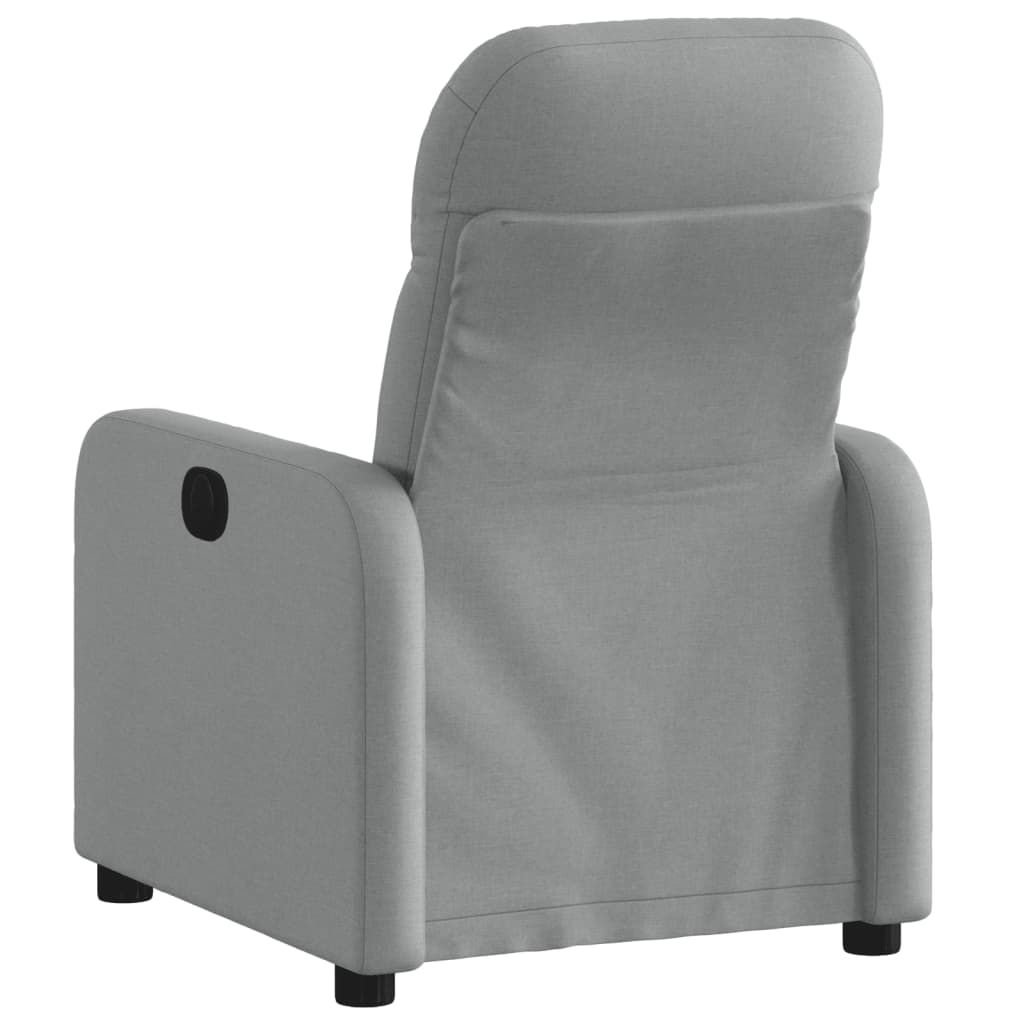 Fauteuil inclinable électrique Gris clair Tissu Fauteuils vidaXL   