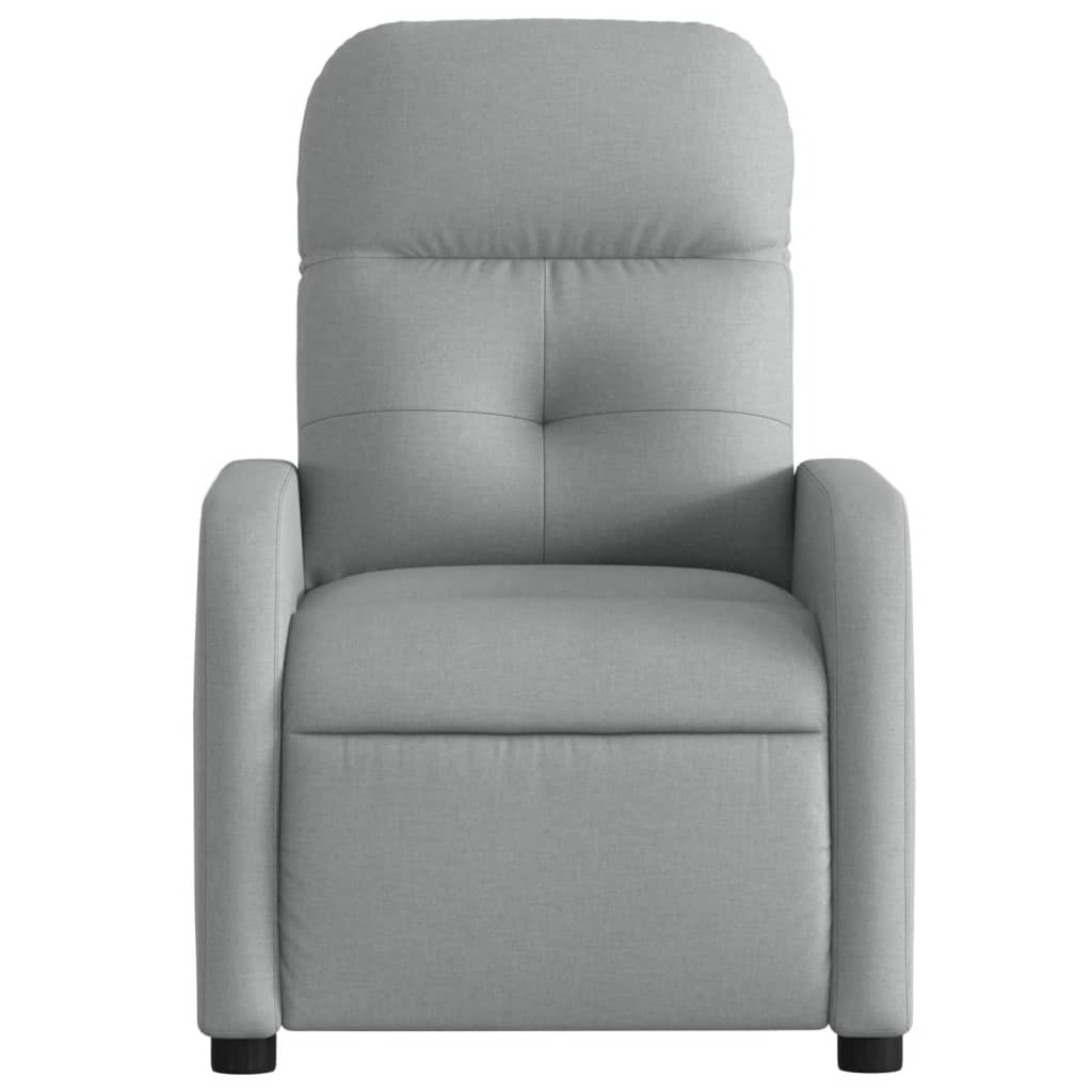 Fauteuil inclinable électrique Gris clair Tissu Fauteuils vidaXL   