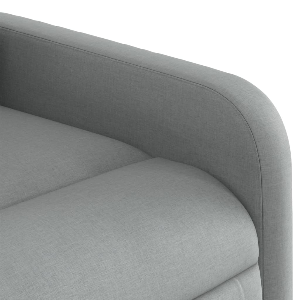 Fauteuil inclinable électrique Gris clair Tissu Fauteuils vidaXL   