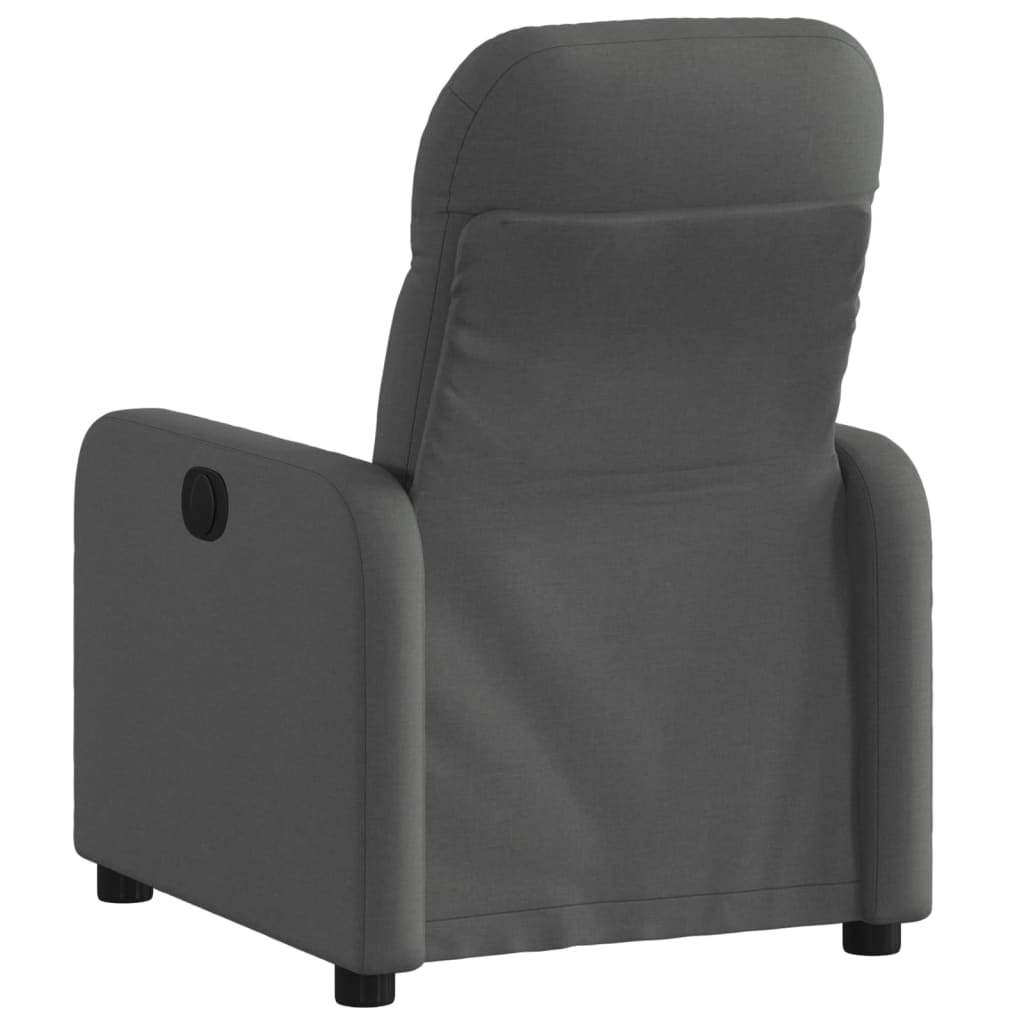 Fauteuil inclinable électrique Gris foncé Tissu Fauteuils vidaXL   