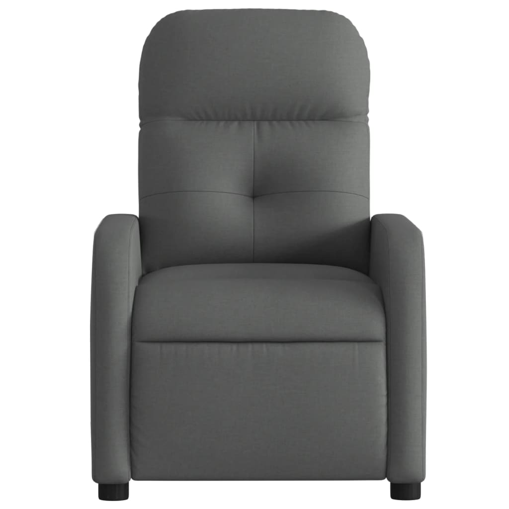 Fauteuil inclinable électrique Gris foncé Tissu Fauteuils vidaXL   