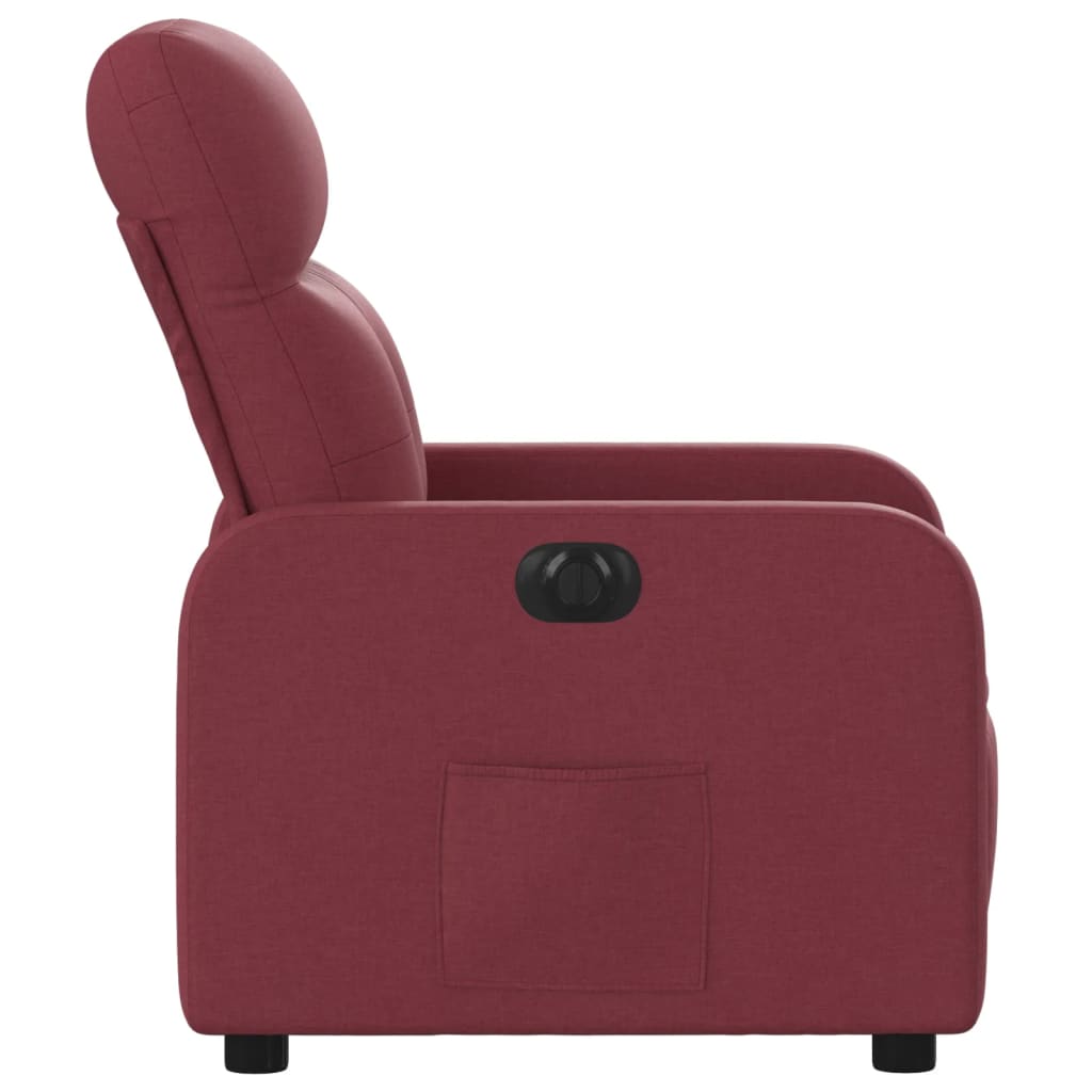 Fauteuil inclinable électrique Rouge bordeaux Tissu - Xios Store SNC