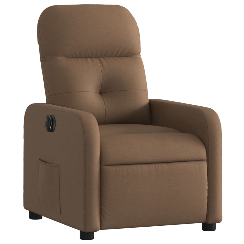 Fauteuil inclinable électrique Marron Tissu - Xios Store SNC