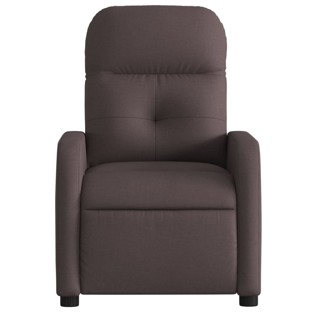 Fauteuil inclinable électrique Marron foncé Tissu - Xios Store SNC