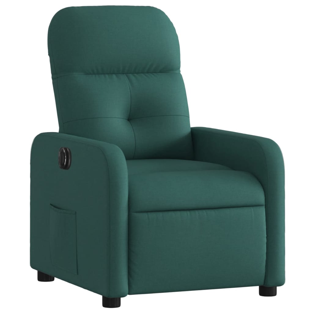 Fauteuil inclinable électrique Vert foncé Tissu - Xios Store SNC