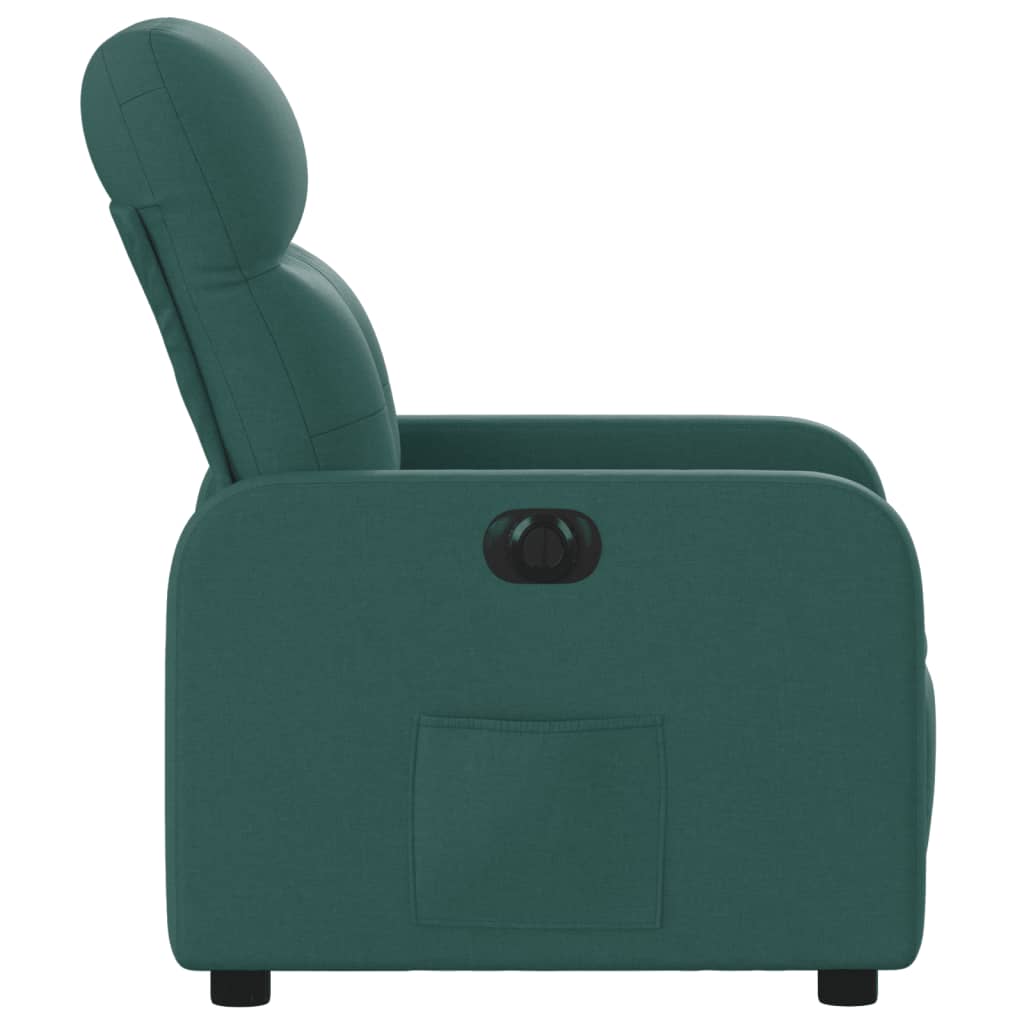 Fauteuil inclinable électrique Vert foncé Tissu - Xios Store SNC