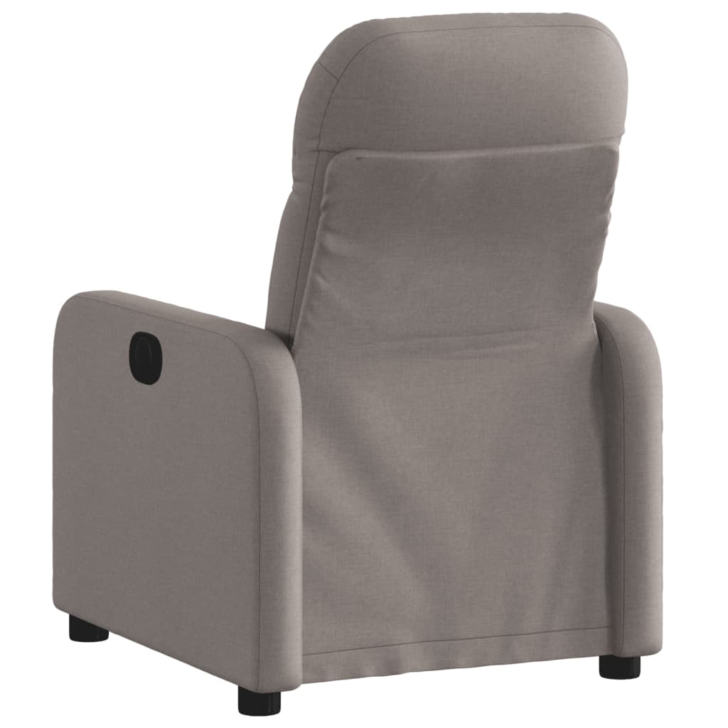 Fauteuil inclinable électrique Taupe Tissu Fauteuils vidaXL   